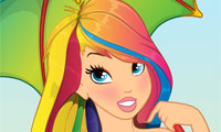 Maquillage de Princesse Arc-en-ciel gratuit sur Jeu.org