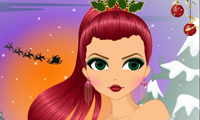 Coiffure et maquillage de Noël gratuit sur Jeu.org