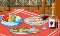 Décoration de table : resto à tapas gratuit sur Jeu.org