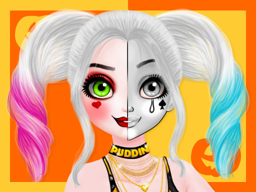 Tutoriel de maquillage de princesse Halloween HalfFaces gratuit sur Jeu.org