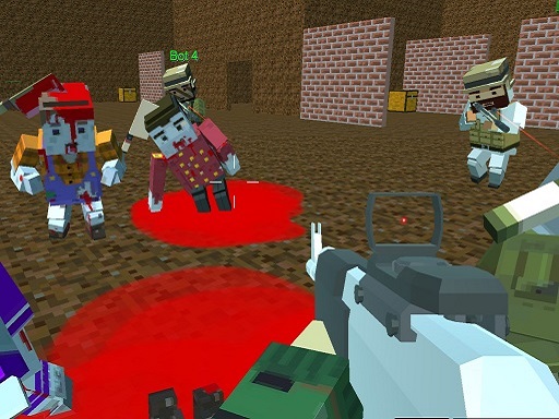 Blocky Warfare le Zombie Aweper gratuit sur Jeu.org