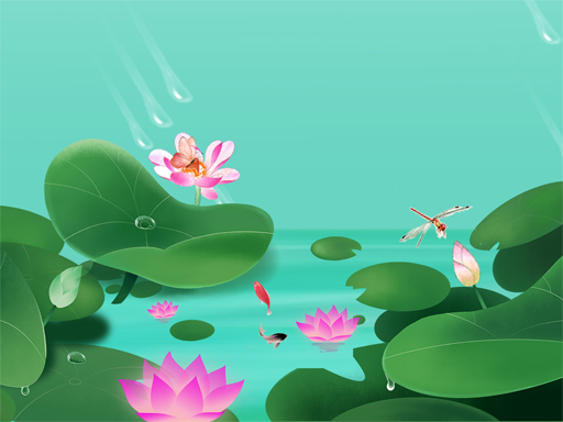 Glissière de fleurs de lotus gratuit sur Jeu.org