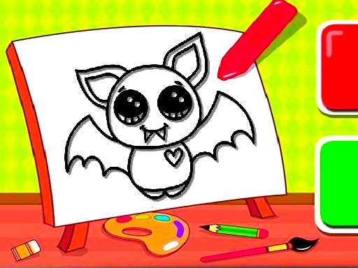 Coloriage chauve-souris facile gratuit sur Jeu.org