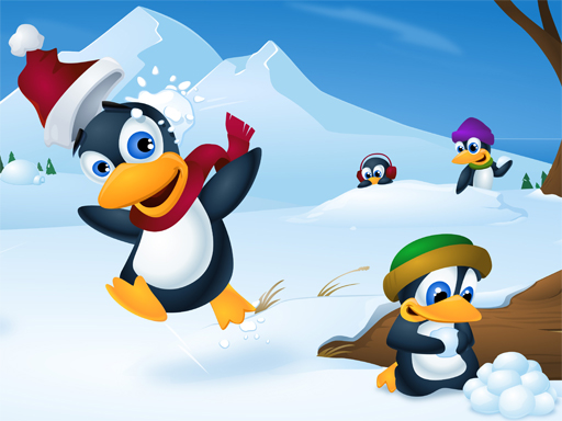 Glissière de pingouin mignon gratuit sur Jeu.org