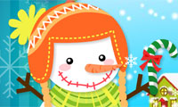 Mignon bonhomme de neige gratuit sur Jeu.org