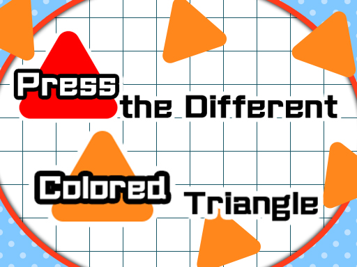 Appuyez sur le triangle de couleur différent gratuit sur Jeu.org