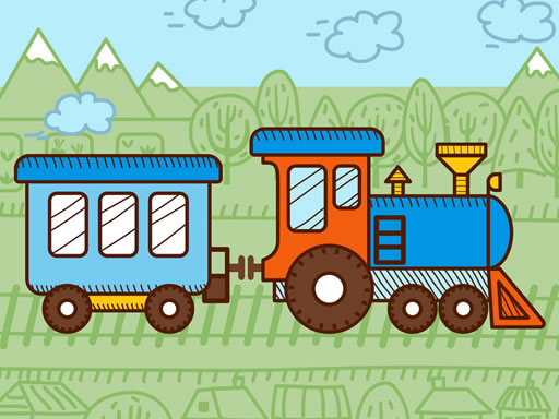 Trains pour enfants à colorier gratuit sur Jeu.org