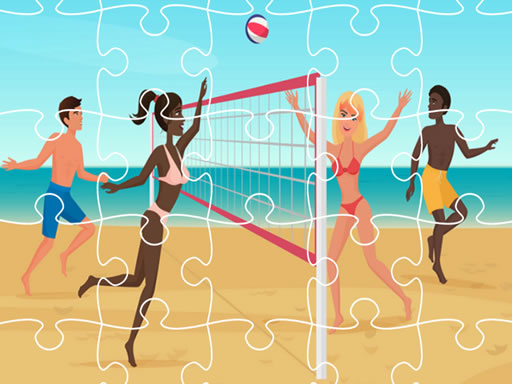 Puzzle de ballon de beach-volley gratuit sur Jeu.org