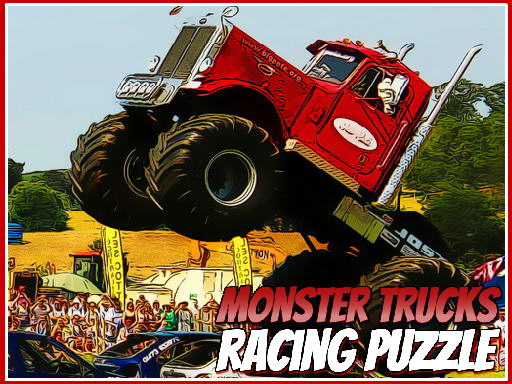 Puzzle de course Monster Trucks gratuit sur Jeu.org