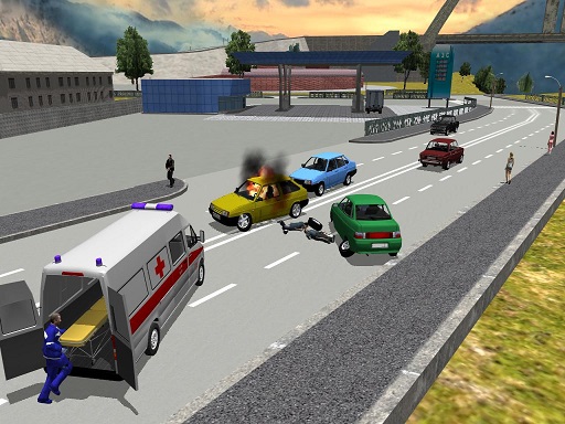 Simulateur d'ambulance de ville gratuit sur Jeu.org