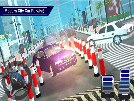 Simulateur de stationnement de voiture de centre commercial de la ville gratuit sur Jeu.org