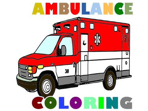 Coloriage camion ambulance gratuit sur Jeu.org