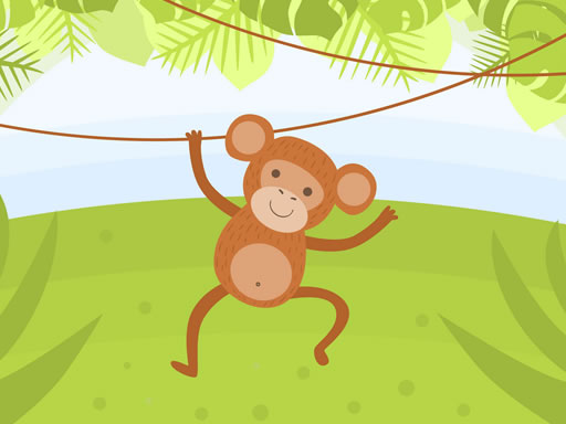 Coloriage de singes drôles gratuit sur Jeu.org