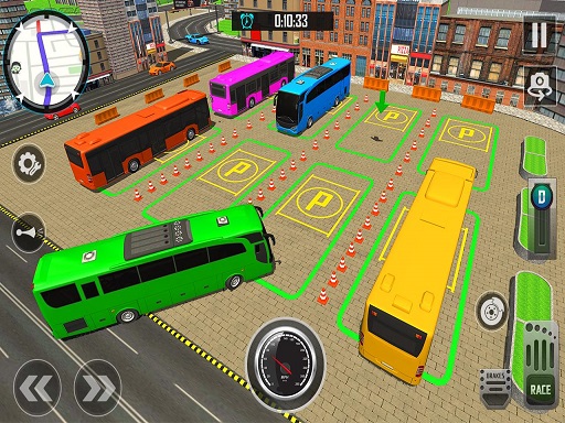 Simulateur de stationnement de la ville de bus gratuit sur Jeu.org