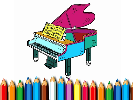 Livre de coloriage de piano BTS gratuit sur Jeu.org