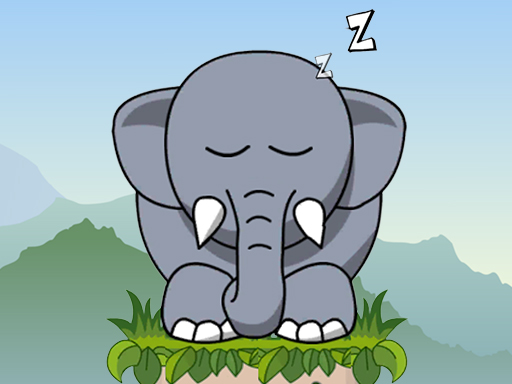 Puzzle éléphant qui ronfle gratuit sur Jeu.org