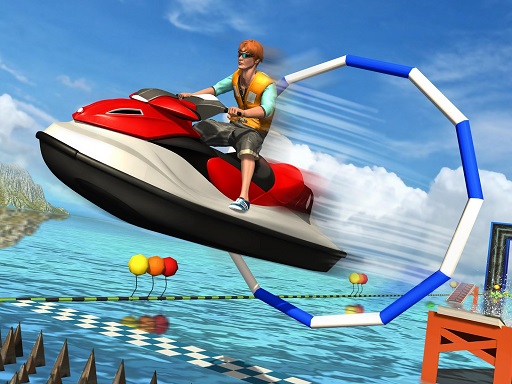 Super Jet Ski Race Stunt: Course de bateaux sur l'eau 2020 gratuit sur Jeu.org