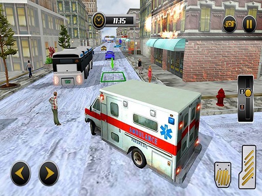 Simulateur d'ambulance de ville moderne gratuit sur Jeu.org