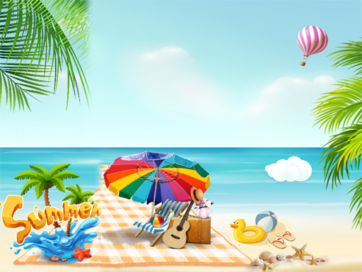 Toboggan de plage d'été gratuit sur Jeu.org