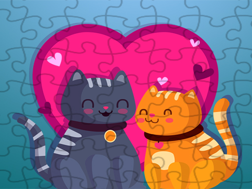 Puzzle d'amour de chats gratuit sur Jeu.org