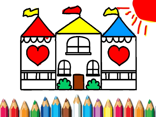 Livre de coloriage maison de poupée gratuit sur Jeu.org