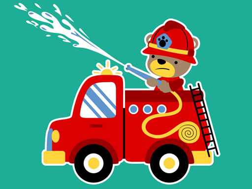 Camions de pompiers animaux Match 3 gratuit sur Jeu.org