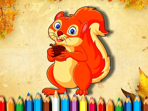 Livre de coloriage écureuil gratuit sur Jeu.org