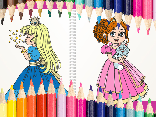 Beau livre de coloriage princesse gratuit sur Jeu.org