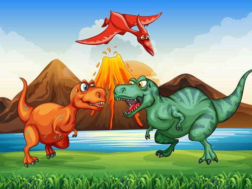Match 3 de dinosaures colorés gratuit sur Jeu.org