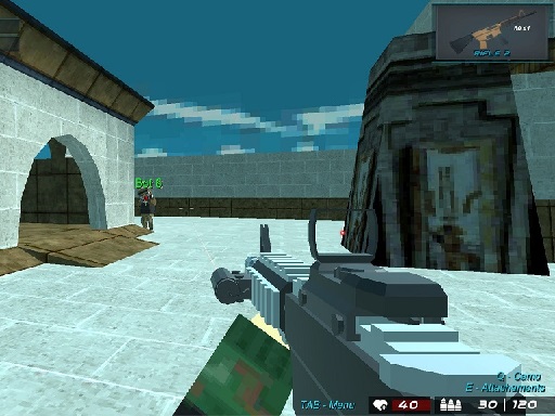 Blocky Shooting Arena 3D Pixel Combat gratuit sur Jeu.org